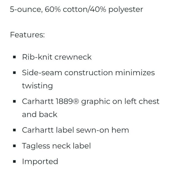 Carhartt Relaxed Fit Lightweight S/S 1889 Graphic T-Shirt-Olive/Carhartt Gold/Na - Picture 3 of 5